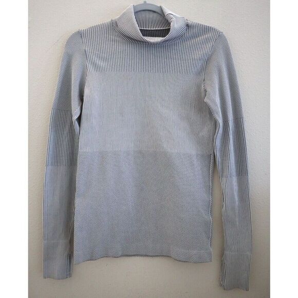 Athleta 348748 062 Women's Sz S Bright White Flurry Base Layer Turtleneck $89 - Picture 1 of 8